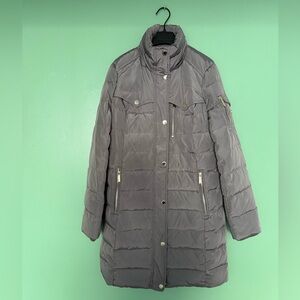 Michael Kors Long Puffer Coat – Gray – Excellent Condition